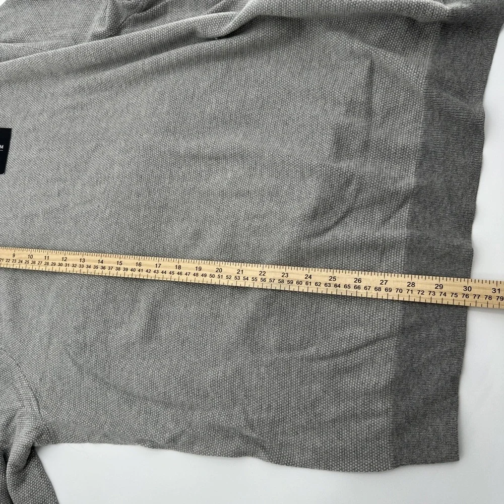Nordstrom Signature Mens Size 2XL NWT 25% Wool Blend Gray Sweater Birdseye Print